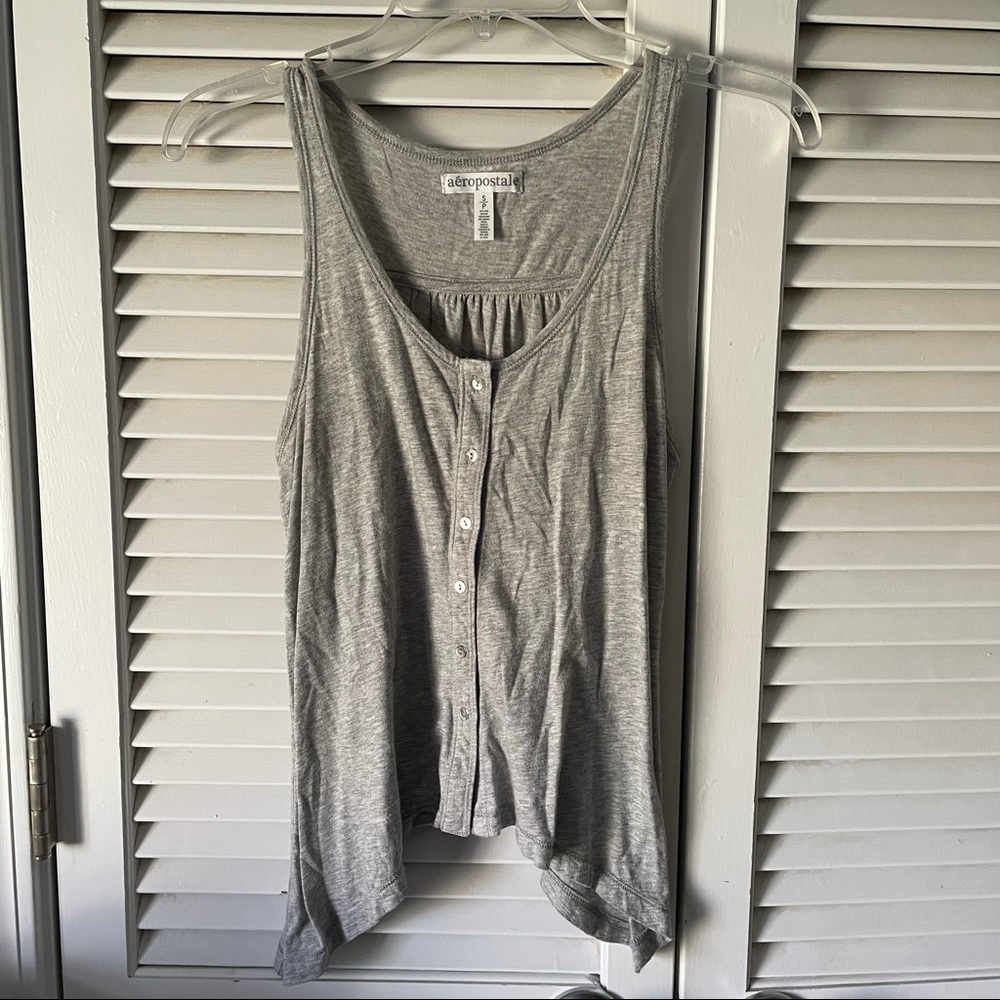 Aeropostale flowy button up vest